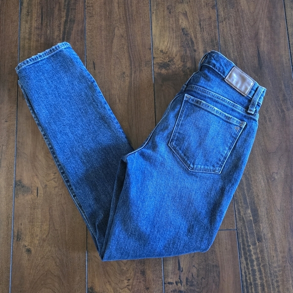 Madewell Women's Mid-Rise In Chaseley Wash Tomboy Straight Leg Jeans Size 25 - Picture 9 of 16